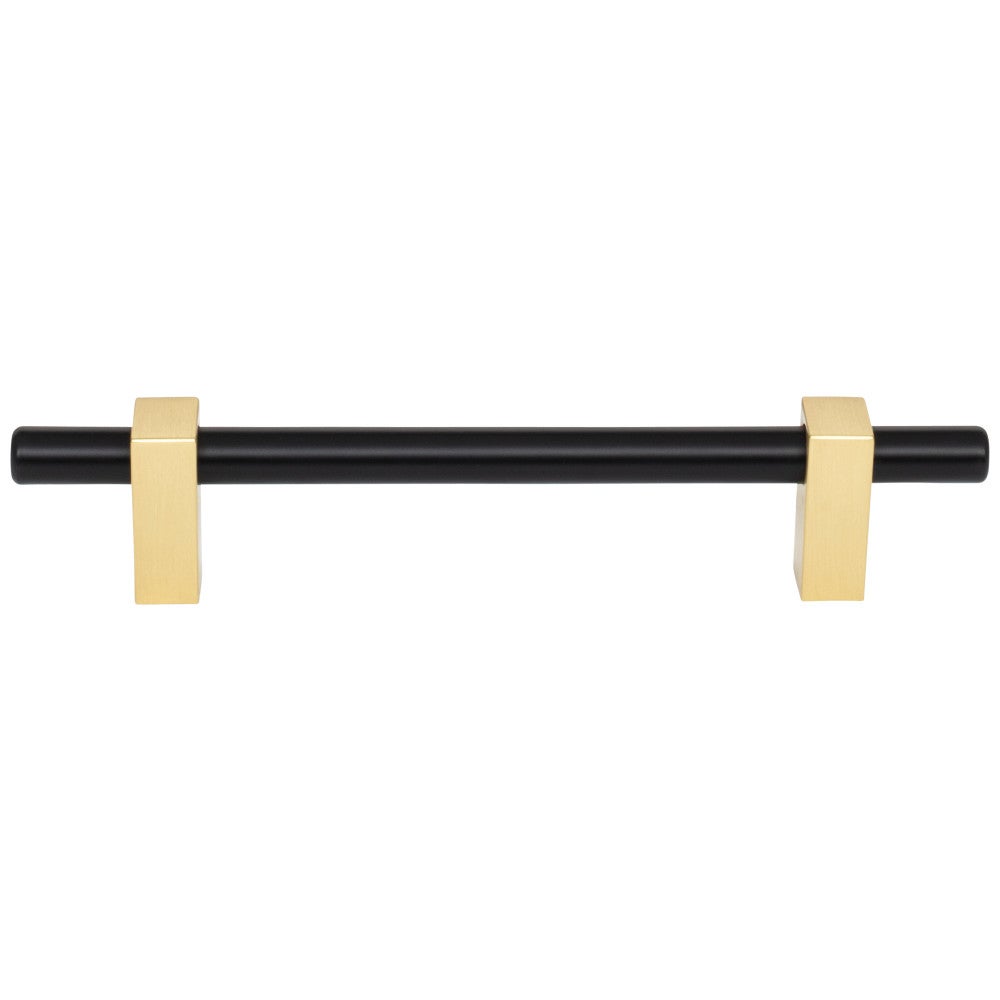 Hardware Resources 96 mm Center-to-Center Satin Nickel Larkin Cabinet Bar Pull