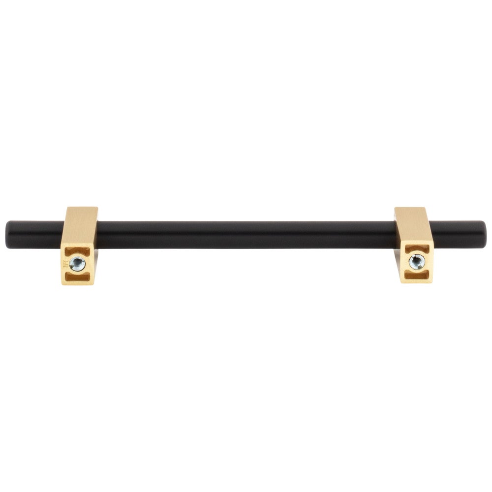 Hardware Resources 96 mm Center-to-Center Satin Nickel Larkin Cabinet Bar Pull