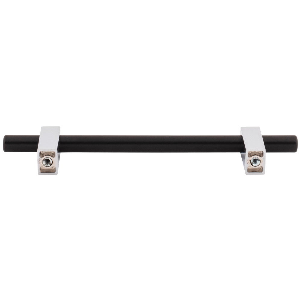 Hardware Resources 96 mm Center-to-Center Satin Nickel Larkin Cabinet Bar Pull
