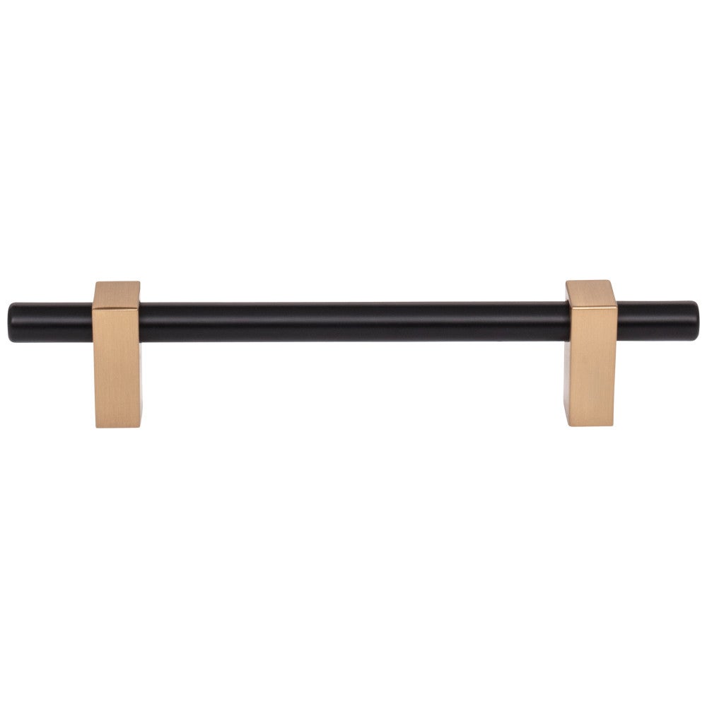 Hardware Resources 96 mm Center-to-Center Satin Nickel Larkin Cabinet Bar Pull
