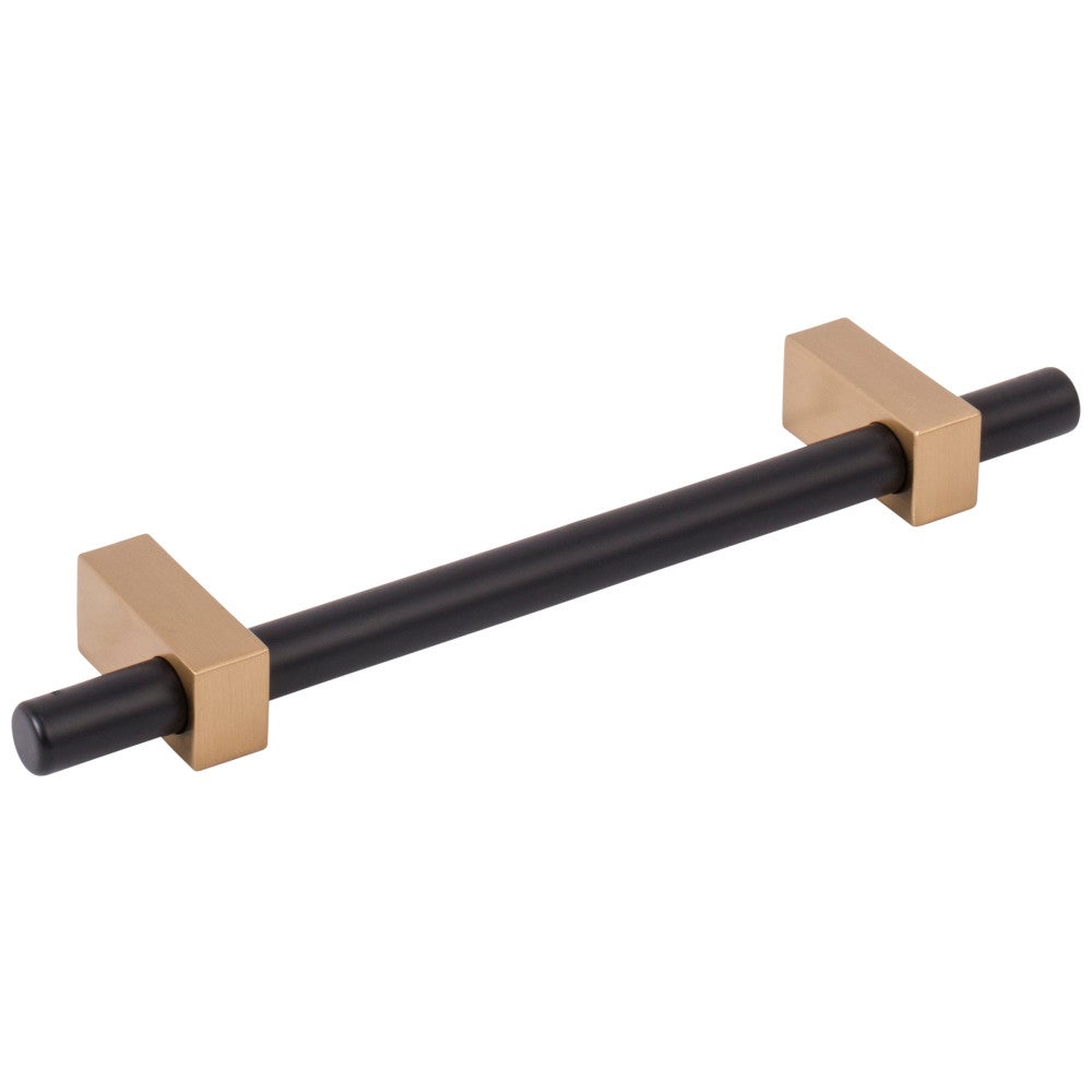 Hardware Resources 96 mm Center-to-Center Satin Nickel Larkin Cabinet Bar Pull
