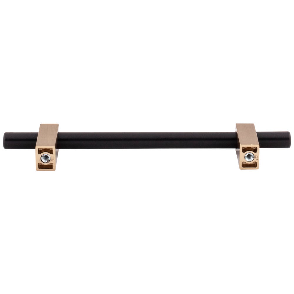 Hardware Resources 96 mm Center-to-Center Satin Nickel Larkin Cabinet Bar Pull