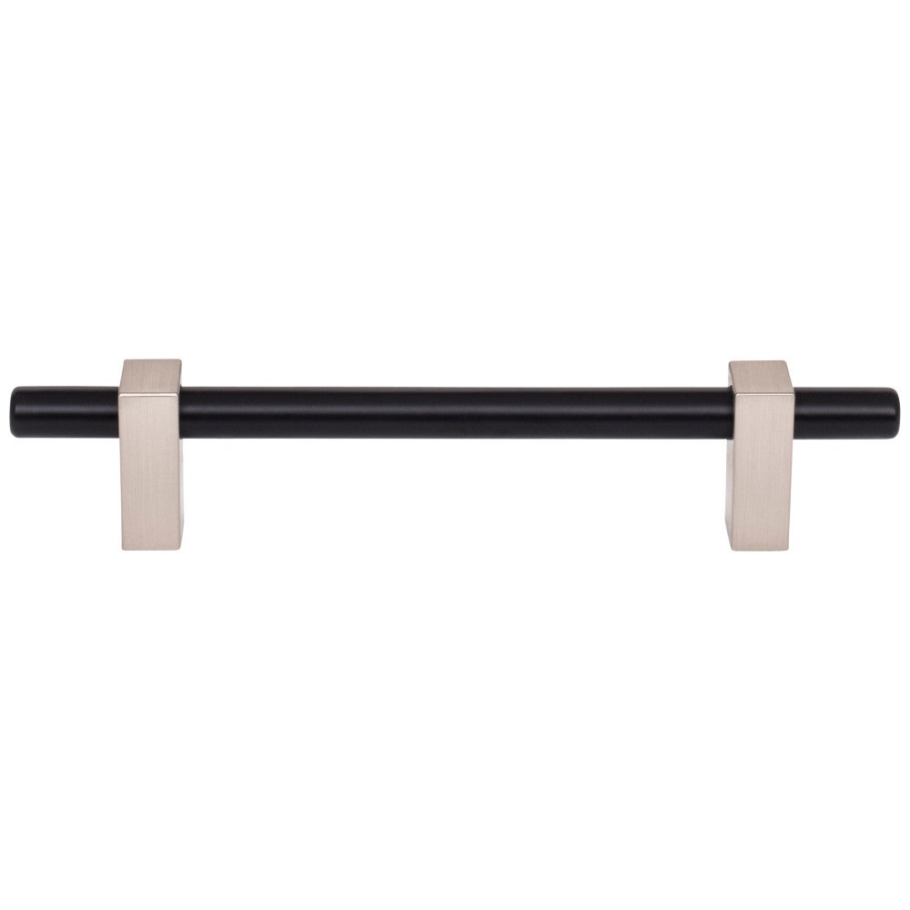 Hardware Resources 96 mm Center-to-Center Satin Nickel Larkin Cabinet Bar Pull