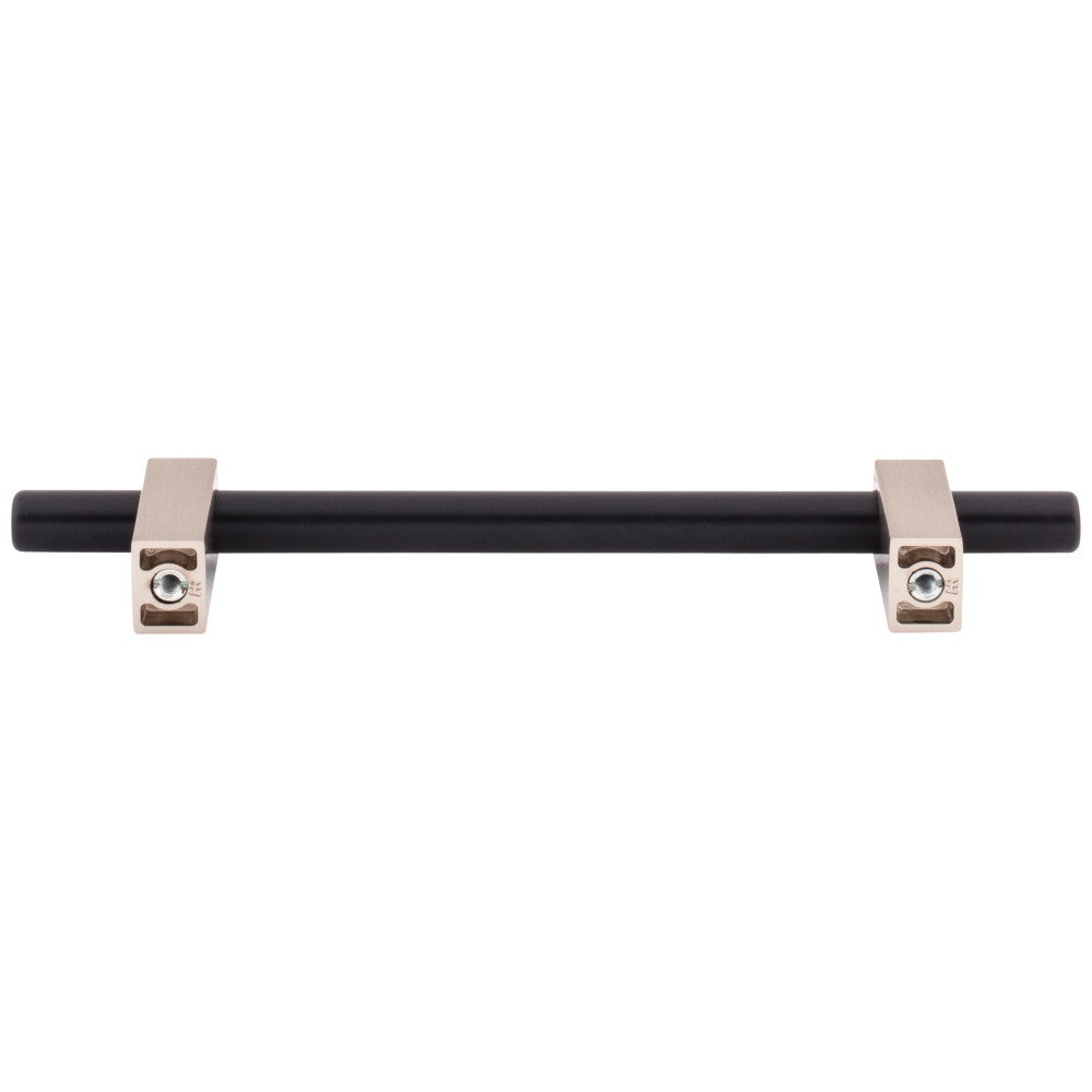Hardware Resources 96 mm Center-to-Center Satin Nickel Larkin Cabinet Bar Pull