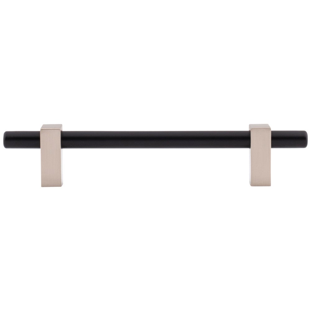 Hardware Resources 96 mm Center-to-Center Satin Nickel Larkin Cabinet Bar Pull