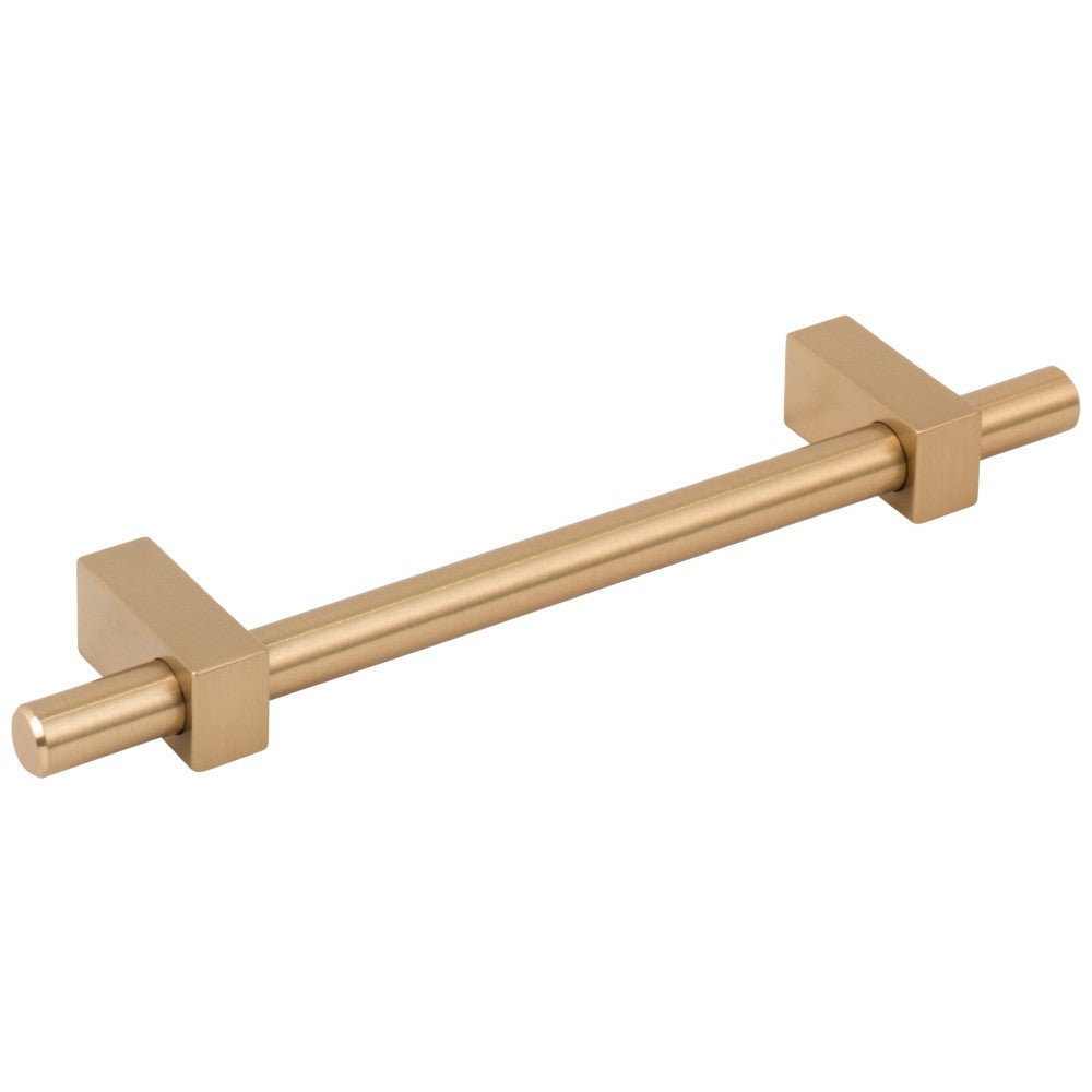 Hardware Resources 96 mm Center-to-Center Satin Nickel Larkin Cabinet Bar Pull