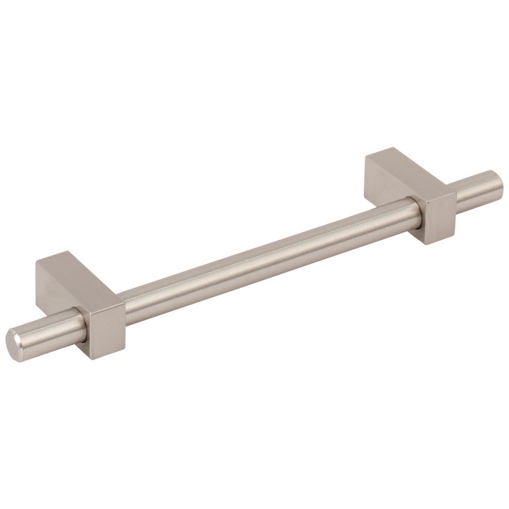 Hardware Resources 96 mm Center-to-Center Satin Nickel Larkin Cabinet Bar Pull