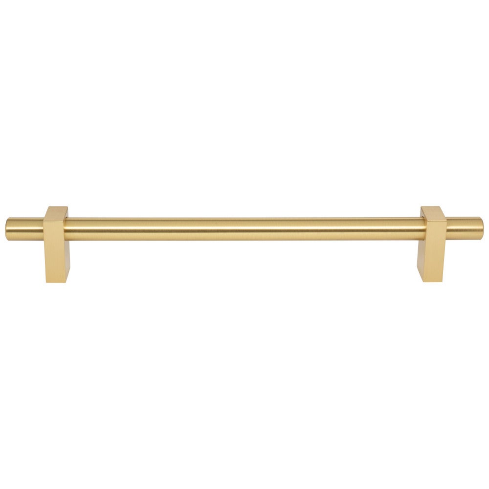 Hardware Resources 96 mm Center-to-Center Satin Nickel Larkin Cabinet Bar Pull