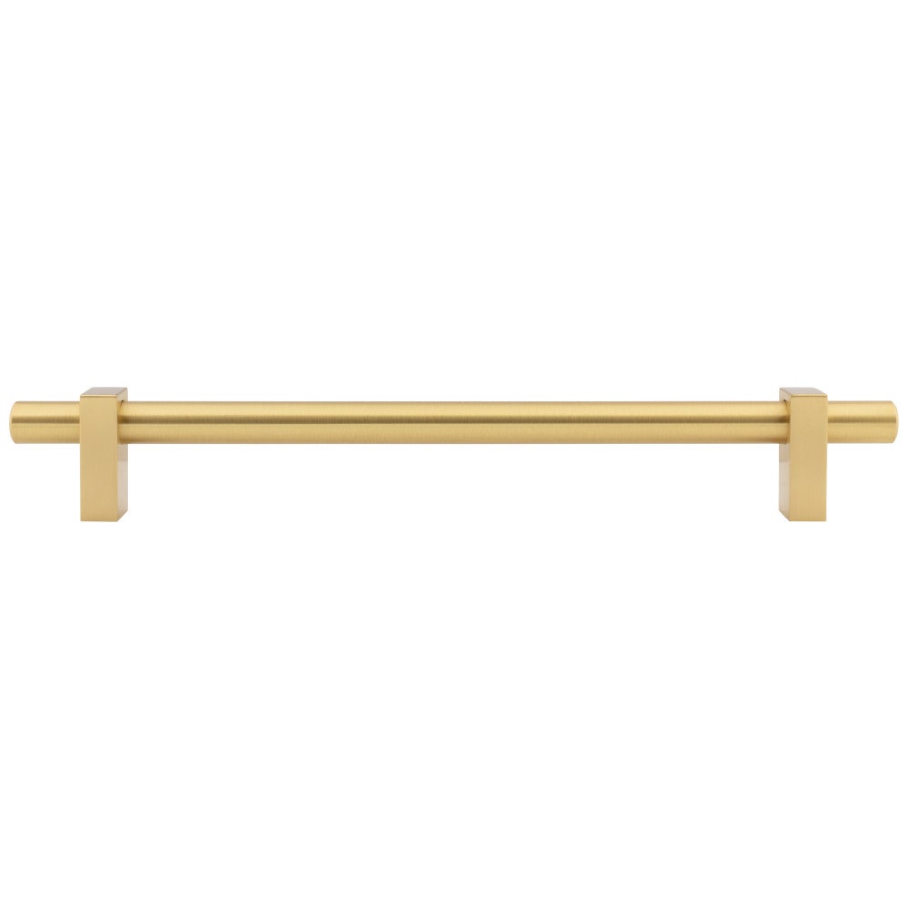 Hardware Resources 96 mm Center-to-Center Satin Nickel Larkin Cabinet Bar Pull