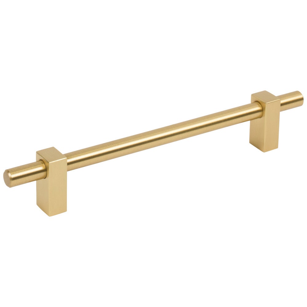 Hardware Resources 96 mm Center-to-Center Satin Nickel Larkin Cabinet Bar Pull