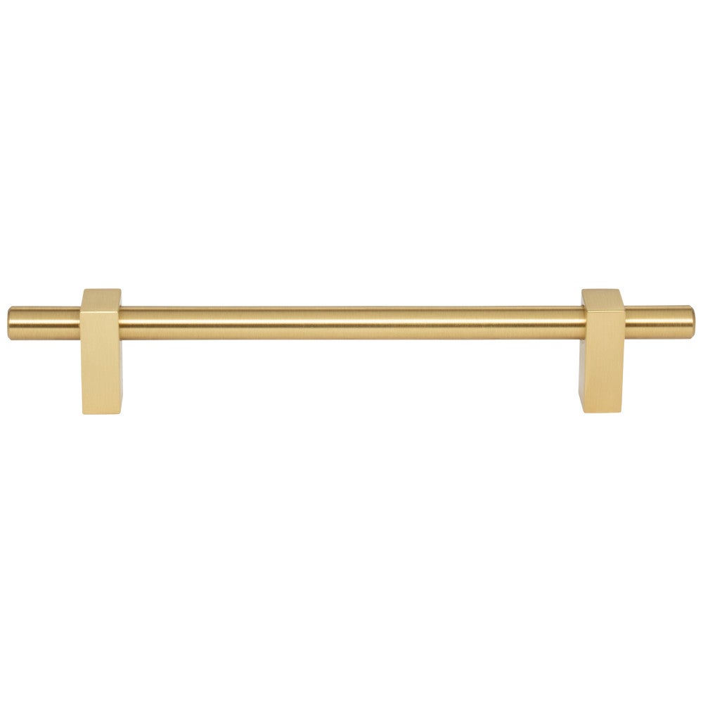 Hardware Resources 96 mm Center-to-Center Satin Nickel Larkin Cabinet Bar Pull