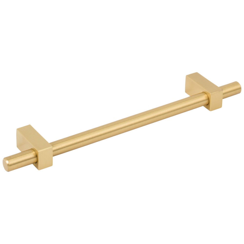 Hardware Resources 96 mm Center-to-Center Satin Nickel Larkin Cabinet Bar Pull