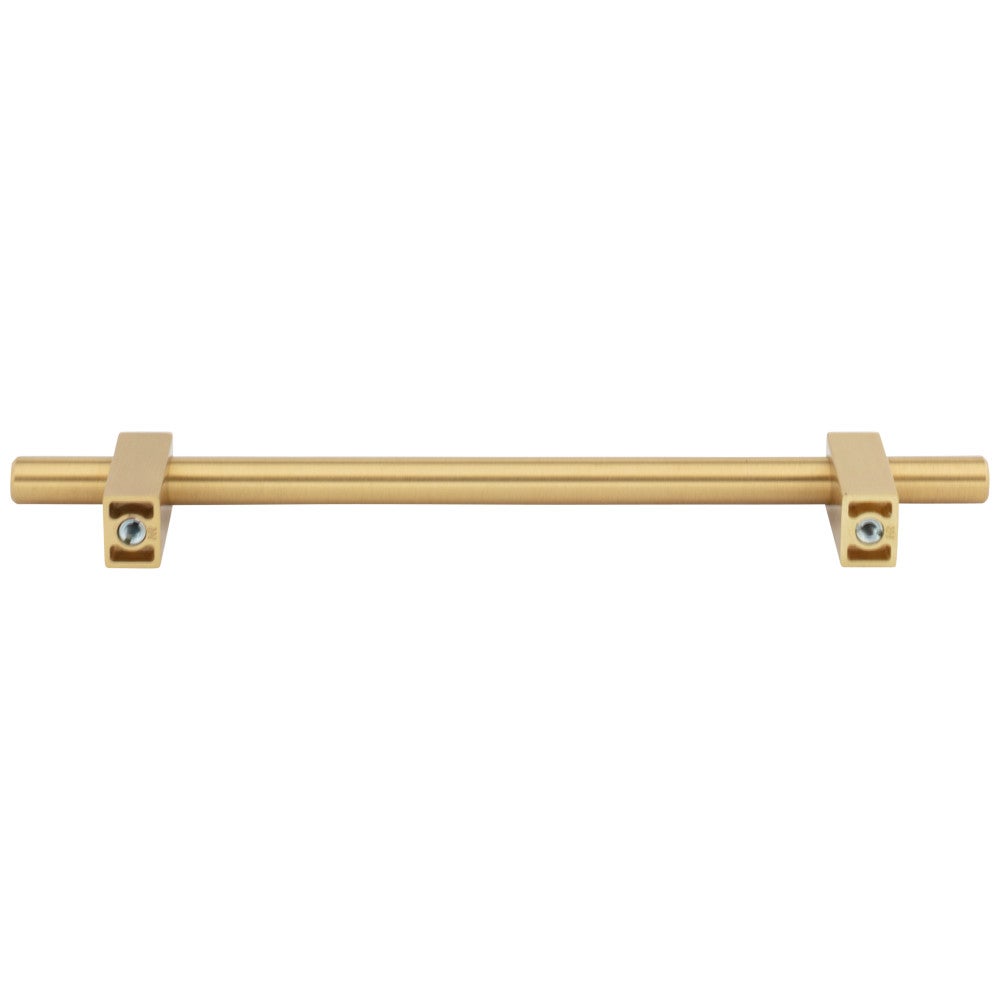 Hardware Resources 96 mm Center-to-Center Satin Nickel Larkin Cabinet Bar Pull