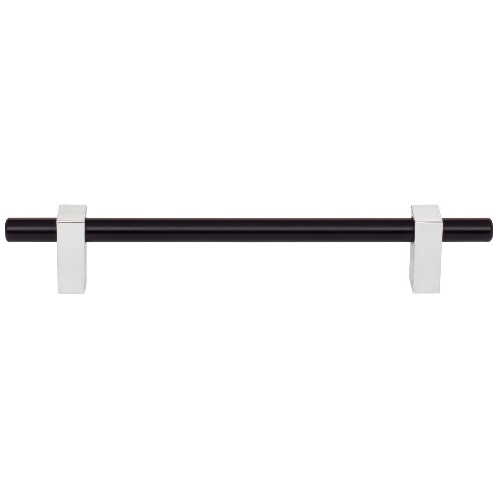 Hardware Resources 96 mm Center-to-Center Satin Nickel Larkin Cabinet Bar Pull