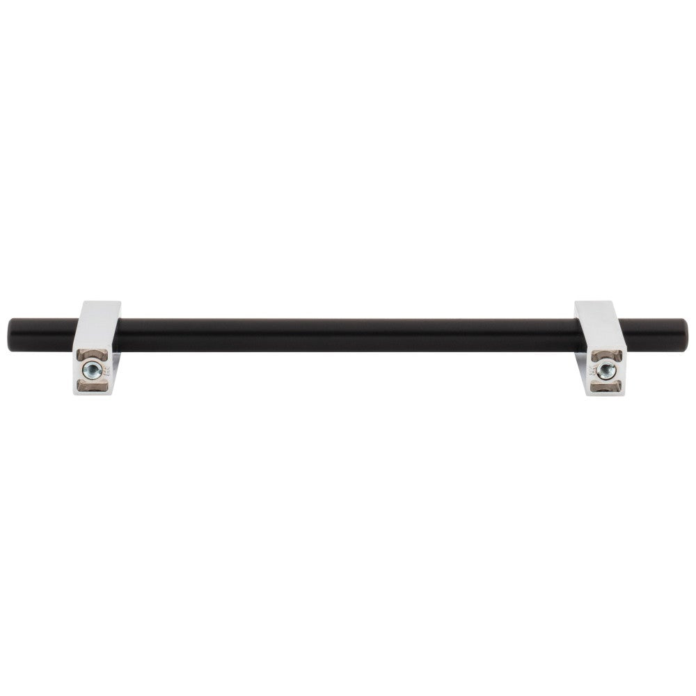 Hardware Resources 96 mm Center-to-Center Satin Nickel Larkin Cabinet Bar Pull
