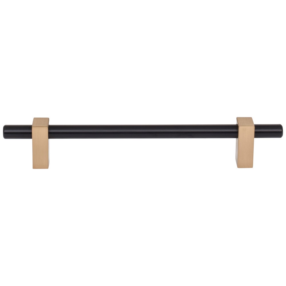 Hardware Resources 96 mm Center-to-Center Satin Nickel Larkin Cabinet Bar Pull