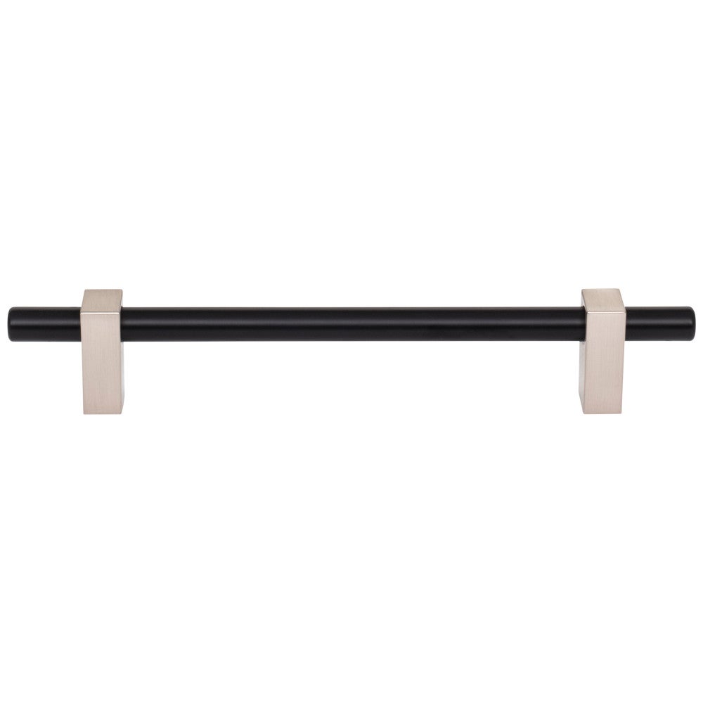 Hardware Resources 96 mm Center-to-Center Satin Nickel Larkin Cabinet Bar Pull