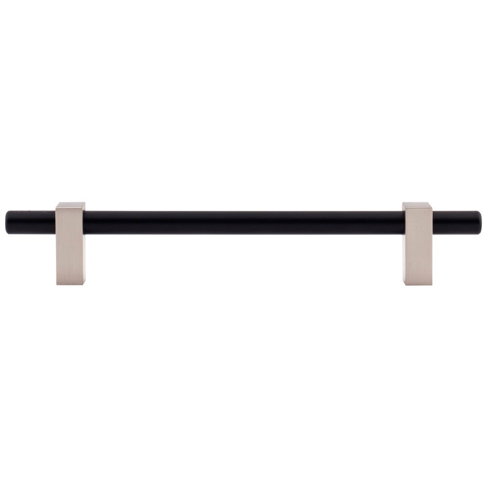 Hardware Resources 96 mm Center-to-Center Satin Nickel Larkin Cabinet Bar Pull