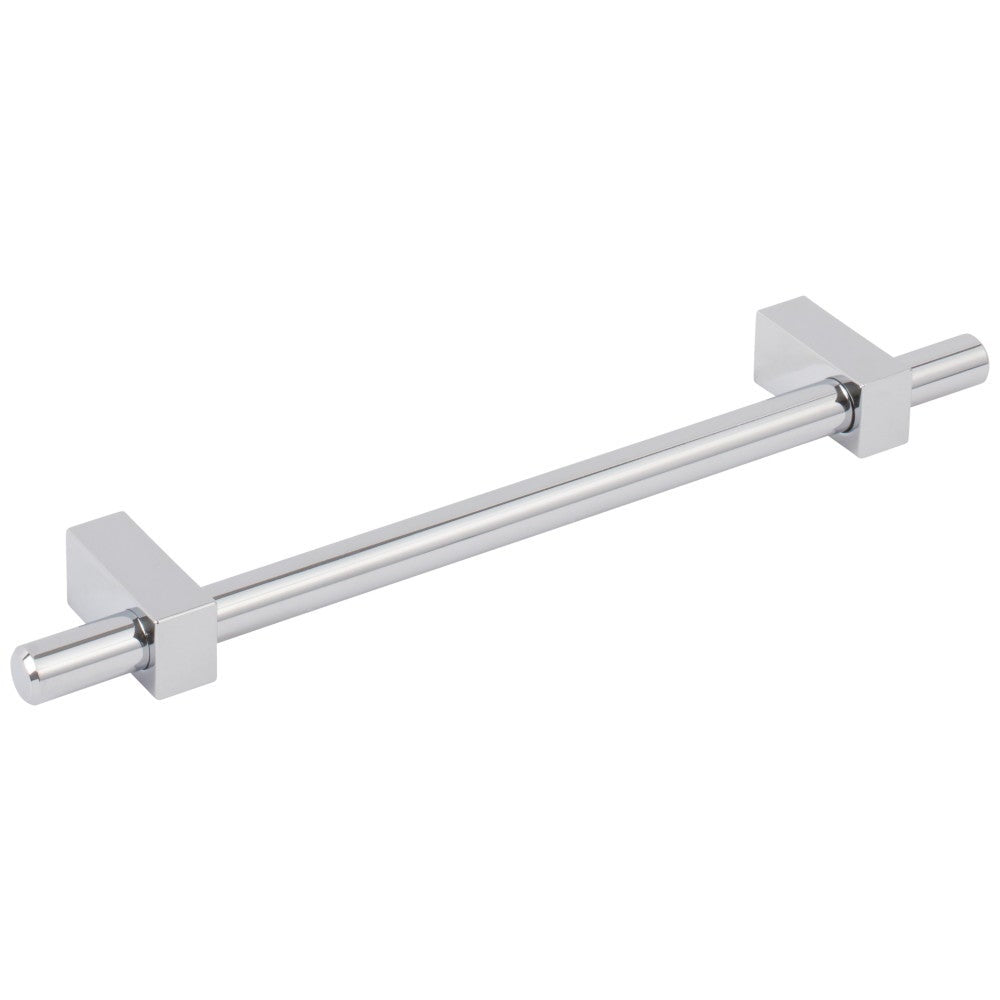 Hardware Resources 96 mm Center-to-Center Satin Nickel Larkin Cabinet Bar Pull
