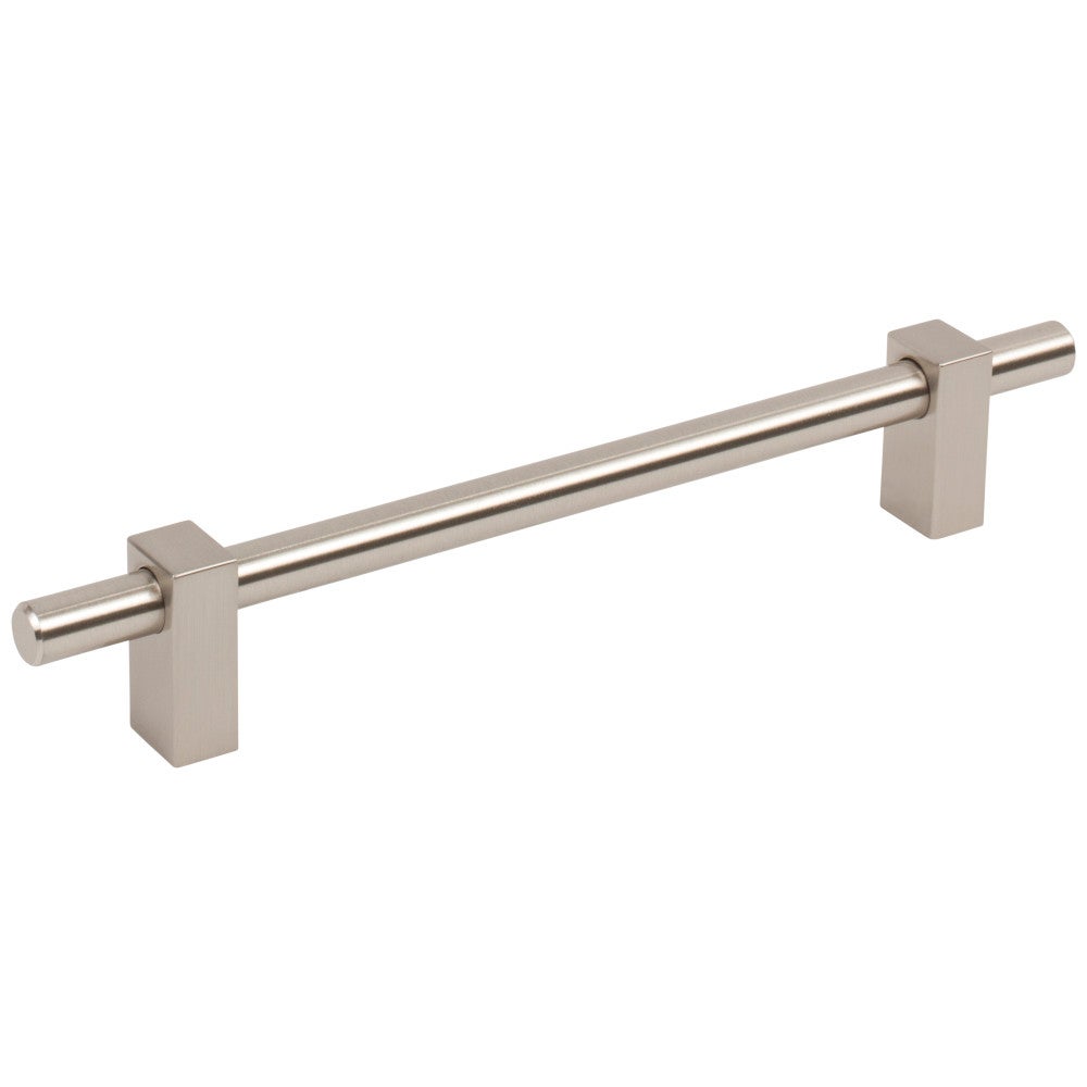 Hardware Resources 96 mm Center-to-Center Satin Nickel Larkin Cabinet Bar Pull