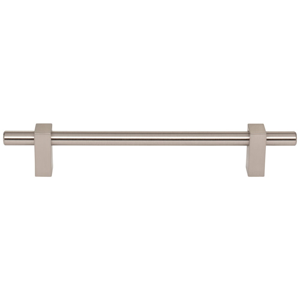 Hardware Resources 96 mm Center-to-Center Satin Nickel Larkin Cabinet Bar Pull