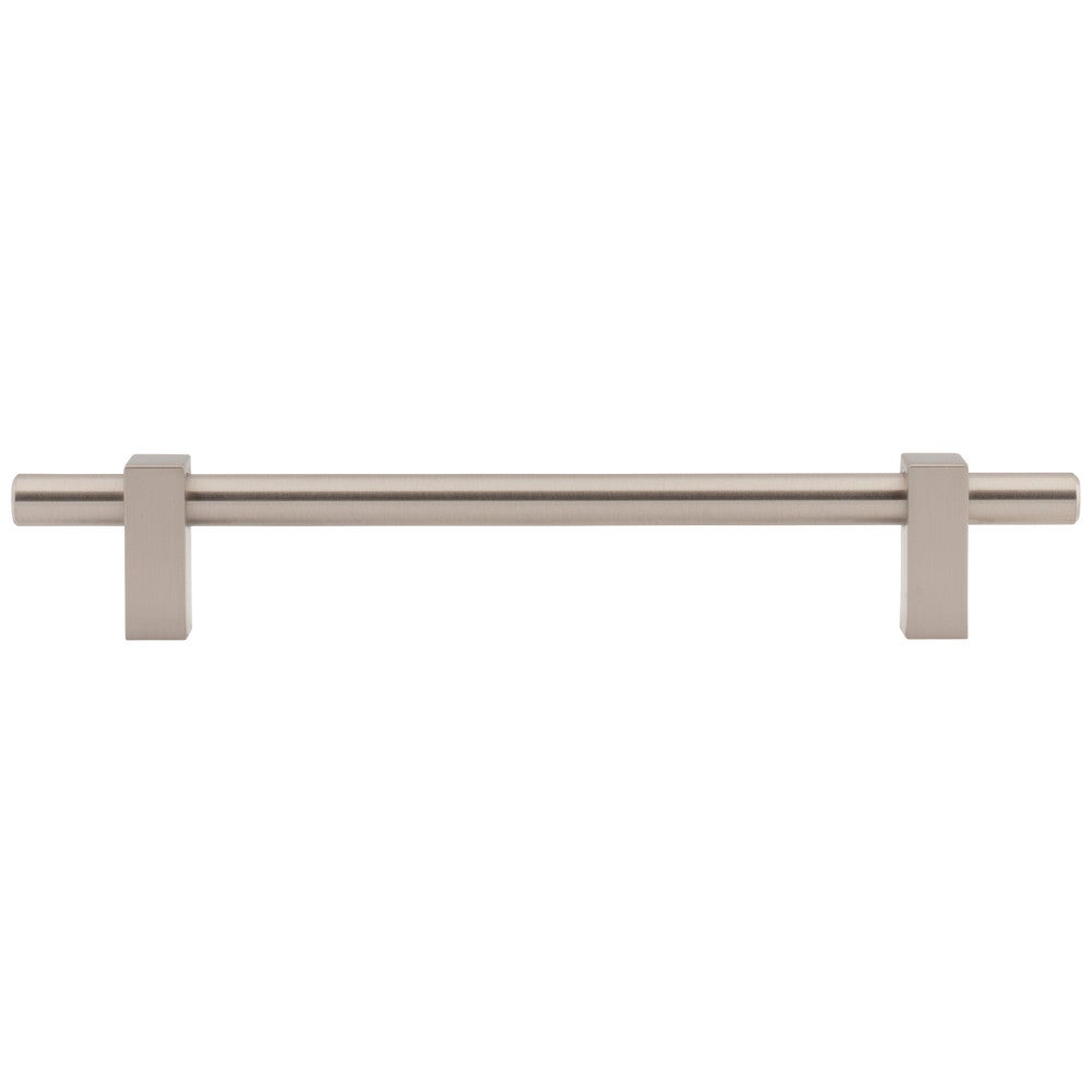 Hardware Resources 96 mm Center-to-Center Satin Nickel Larkin Cabinet Bar Pull