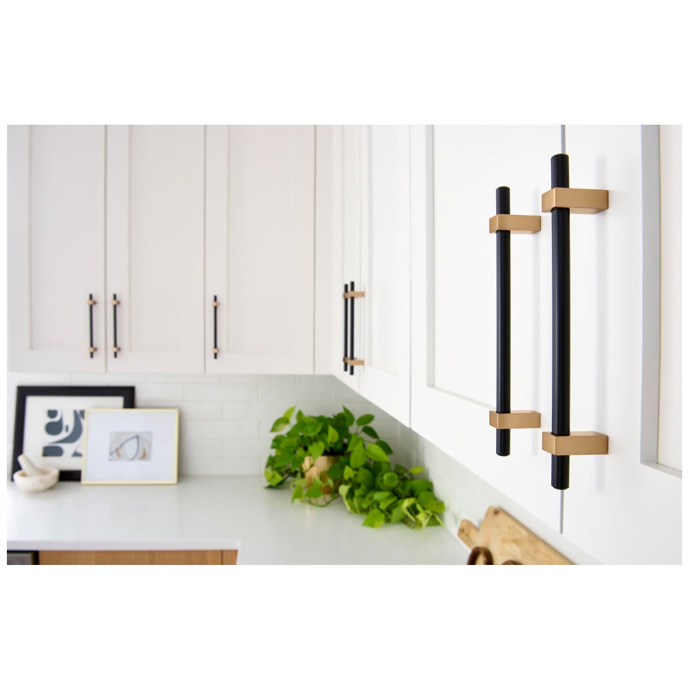 Hardware Resources 96 mm Center-to-Center Satin Nickel Larkin Cabinet Bar Pull