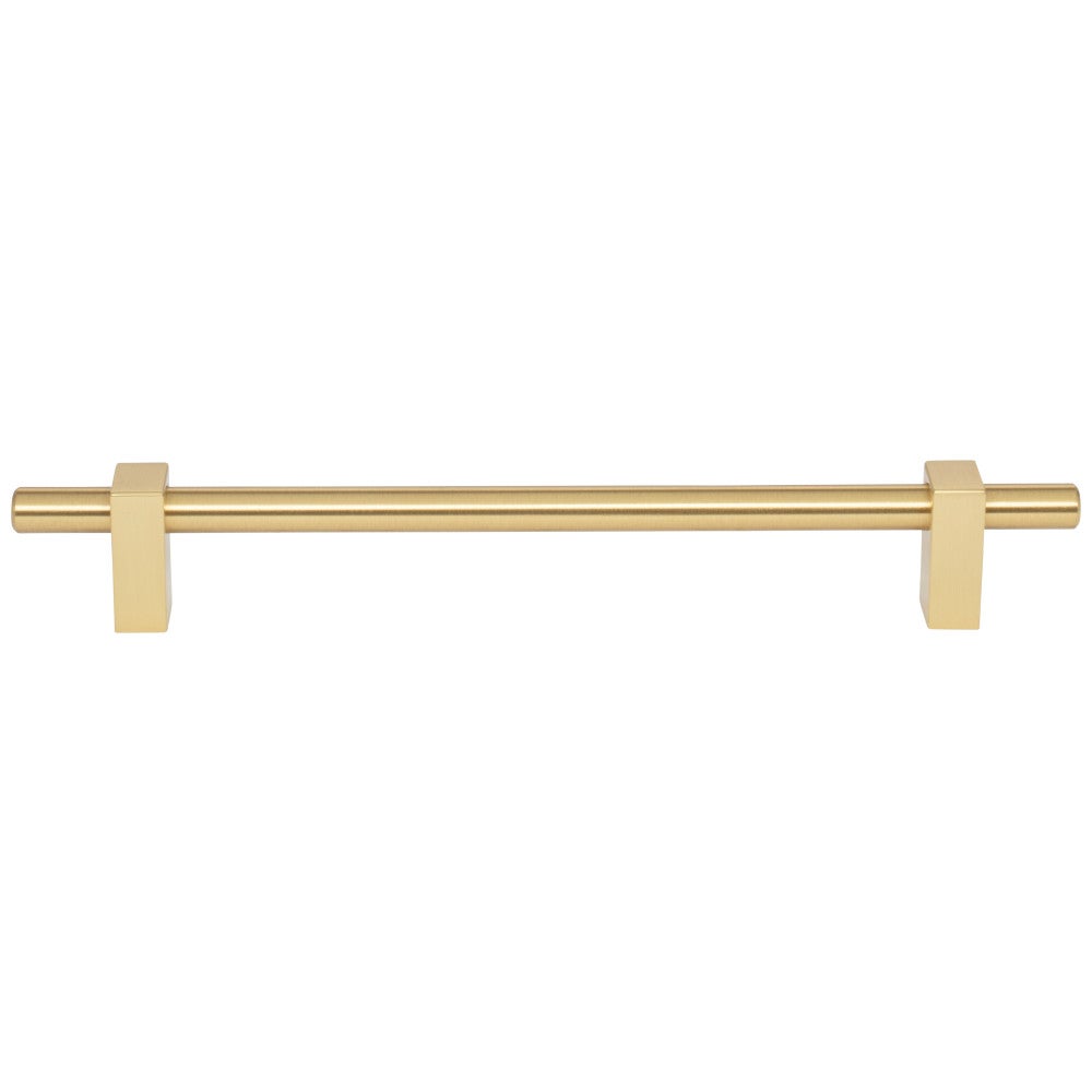 Hardware Resources 96 mm Center-to-Center Satin Nickel Larkin Cabinet Bar Pull