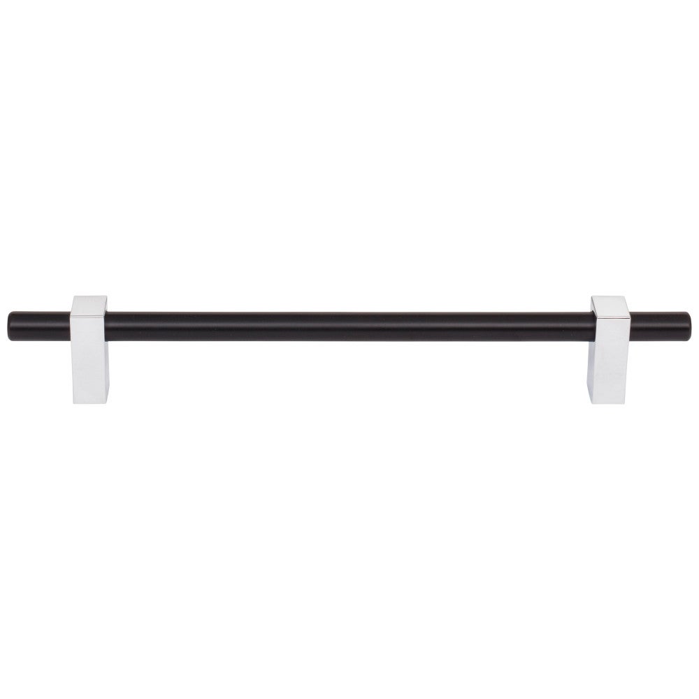 Hardware Resources 96 mm Center-to-Center Satin Nickel Larkin Cabinet Bar Pull