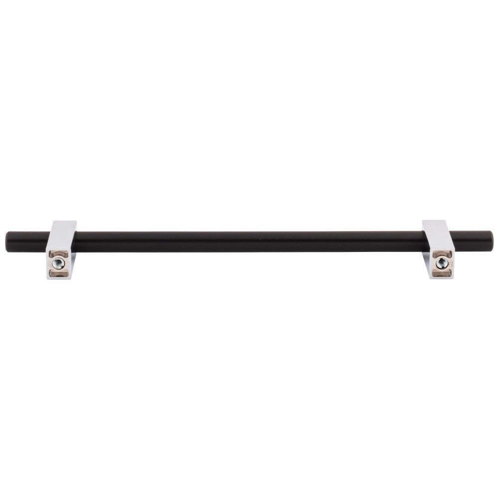 Hardware Resources 96 mm Center-to-Center Satin Nickel Larkin Cabinet Bar Pull