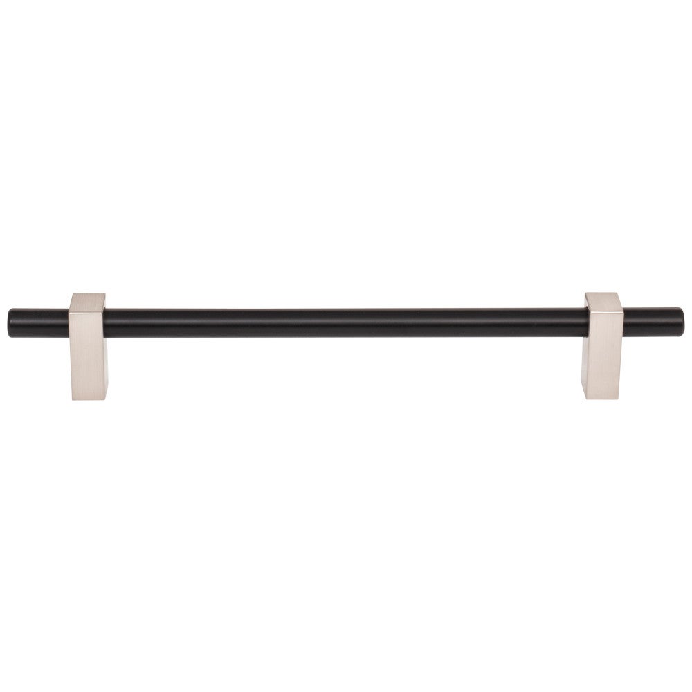 Hardware Resources 96 mm Center-to-Center Satin Nickel Larkin Cabinet Bar Pull
