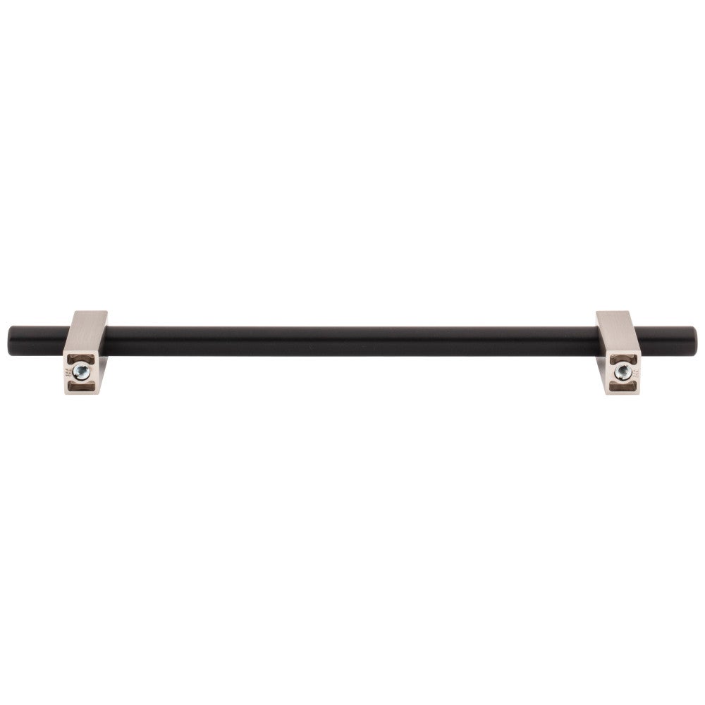 Hardware Resources 96 mm Center-to-Center Satin Nickel Larkin Cabinet Bar Pull