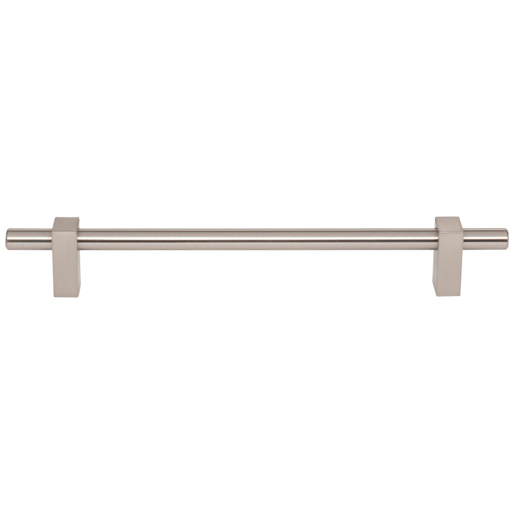 Hardware Resources 96 mm Center-to-Center Satin Nickel Larkin Cabinet Bar Pull