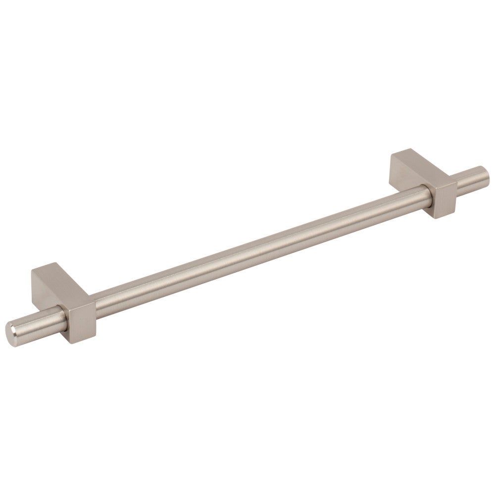 Hardware Resources 96 mm Center-to-Center Satin Nickel Larkin Cabinet Bar Pull