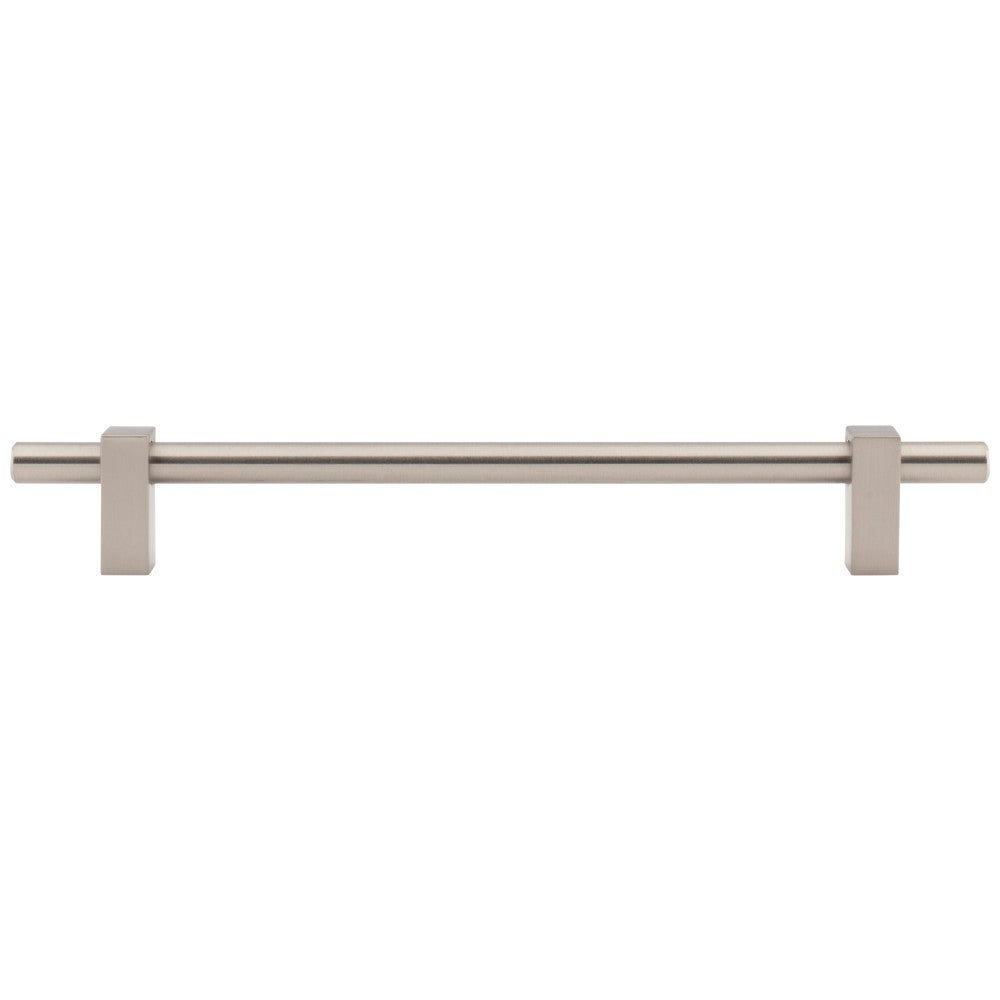 Hardware Resources 96 mm Center-to-Center Satin Nickel Larkin Cabinet Bar Pull