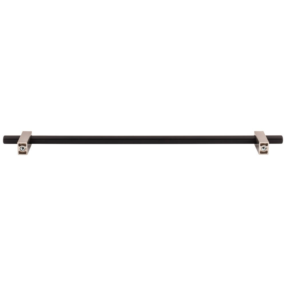 Hardware Resources 96 mm Center-to-Center Satin Nickel Larkin Cabinet Bar Pull