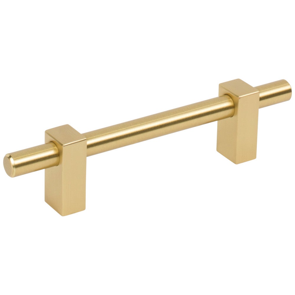 Hardware Resources 96 mm Center-to-Center Satin Nickel Larkin Cabinet Bar Pull