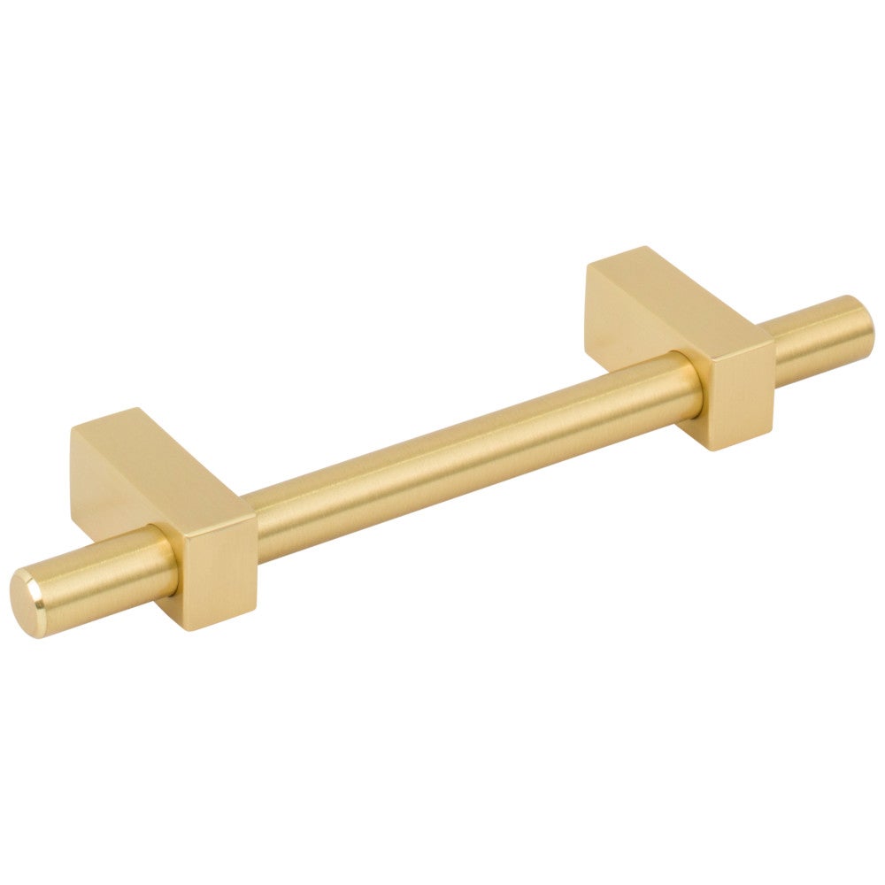 Hardware Resources 96 mm Center-to-Center Satin Nickel Larkin Cabinet Bar Pull