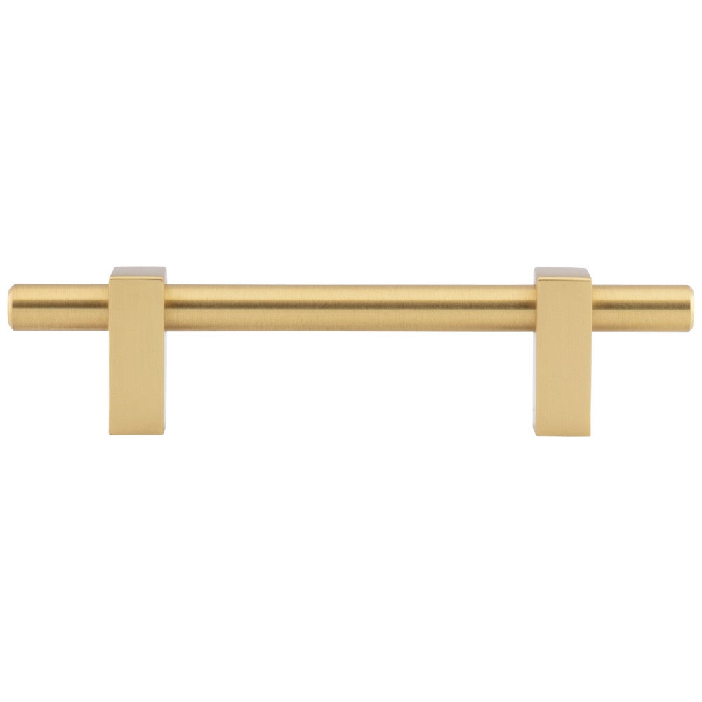 Hardware Resources 96 mm Center-to-Center Satin Nickel Larkin Cabinet Bar Pull