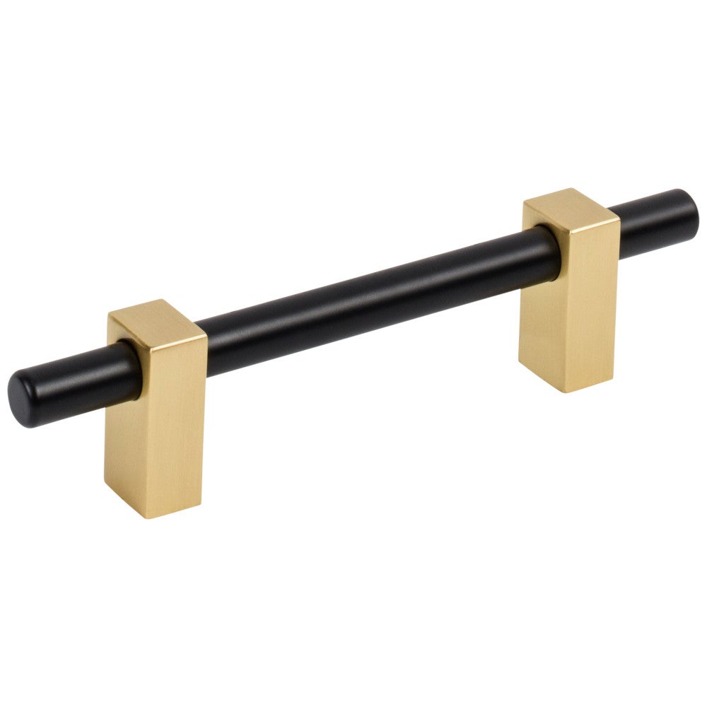 Hardware Resources 96 mm Center-to-Center Satin Nickel Larkin Cabinet Bar Pull
