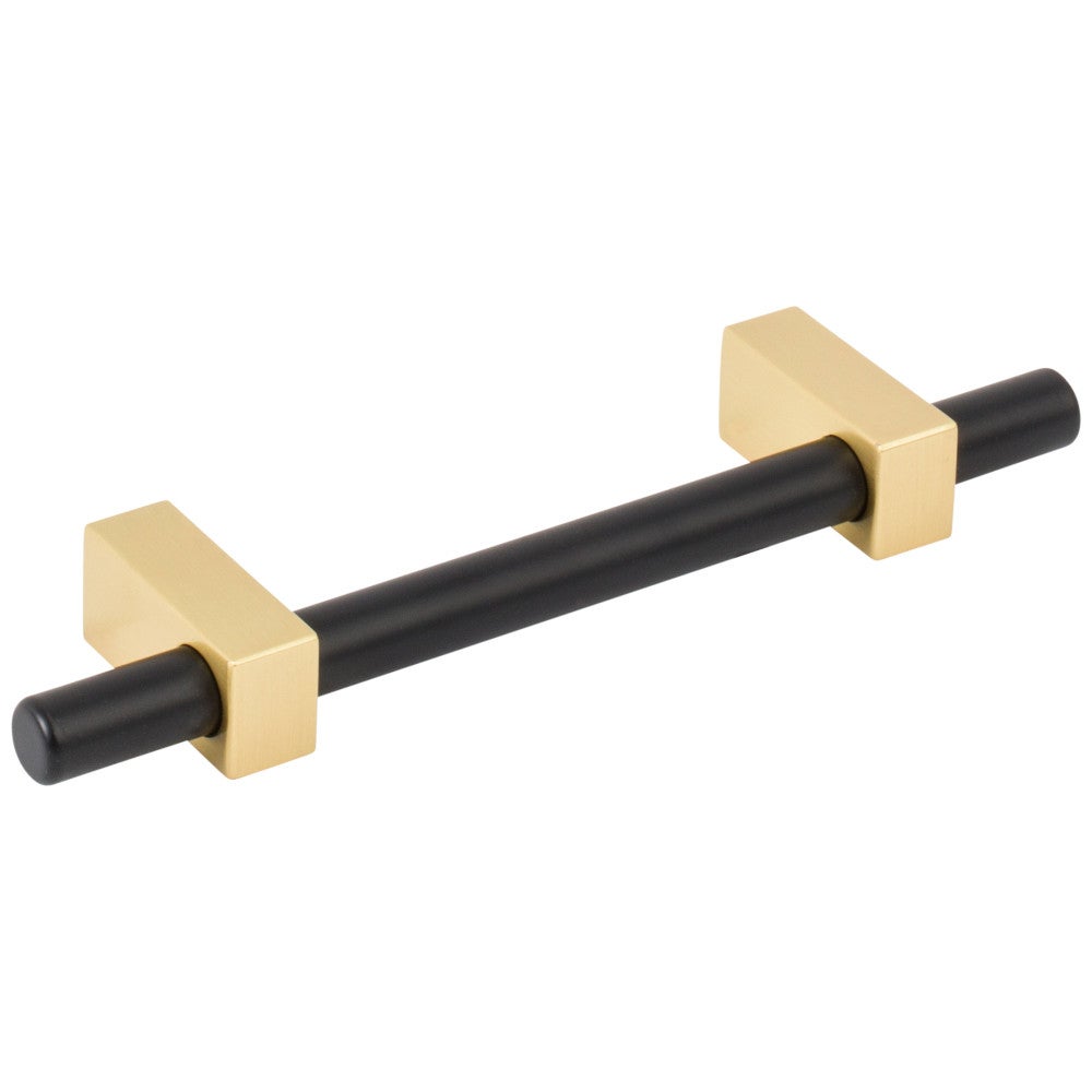 Hardware Resources 96 mm Center-to-Center Satin Nickel Larkin Cabinet Bar Pull