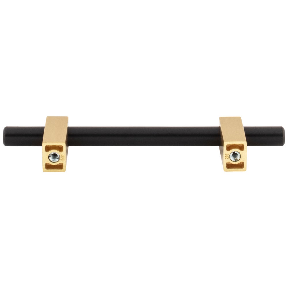 Hardware Resources 96 mm Center-to-Center Satin Nickel Larkin Cabinet Bar Pull