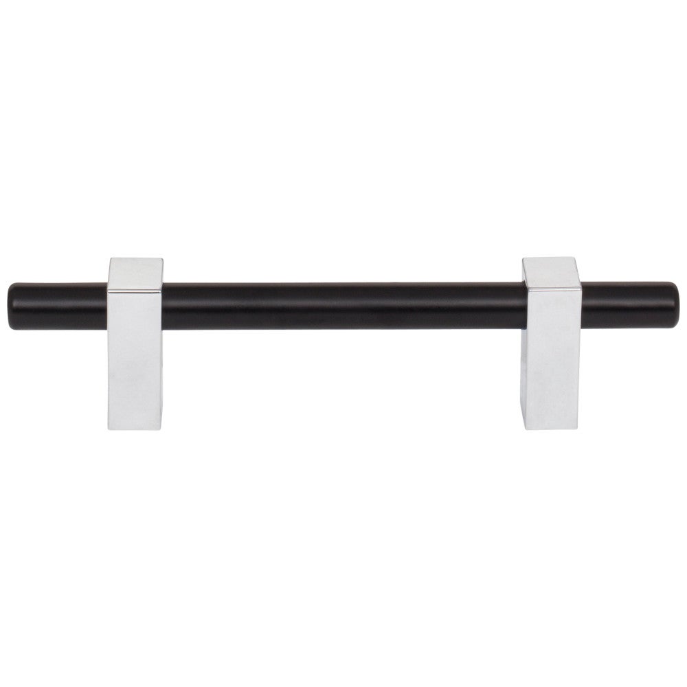 Hardware Resources 96 mm Center-to-Center Satin Nickel Larkin Cabinet Bar Pull