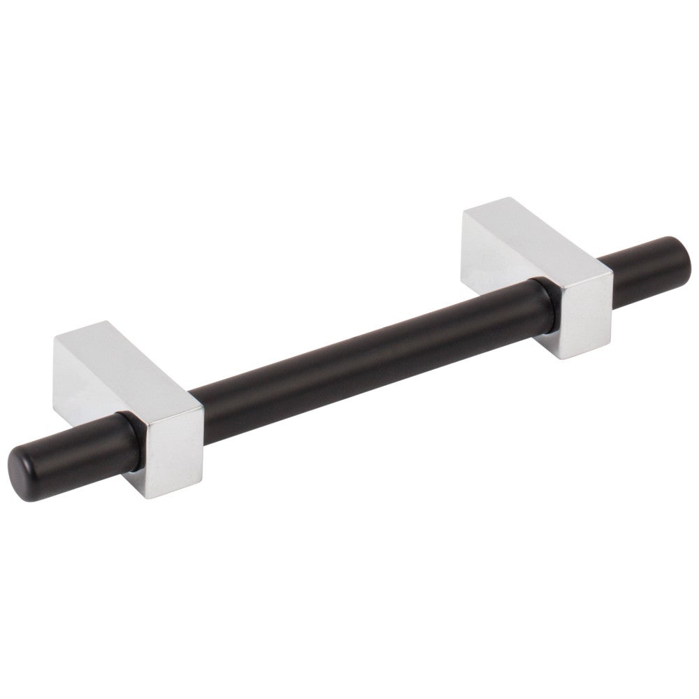 Hardware Resources 96 mm Center-to-Center Satin Nickel Larkin Cabinet Bar Pull