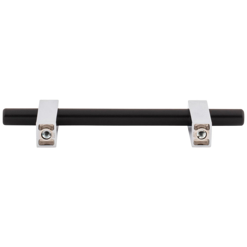 Hardware Resources 96 mm Center-to-Center Satin Nickel Larkin Cabinet Bar Pull