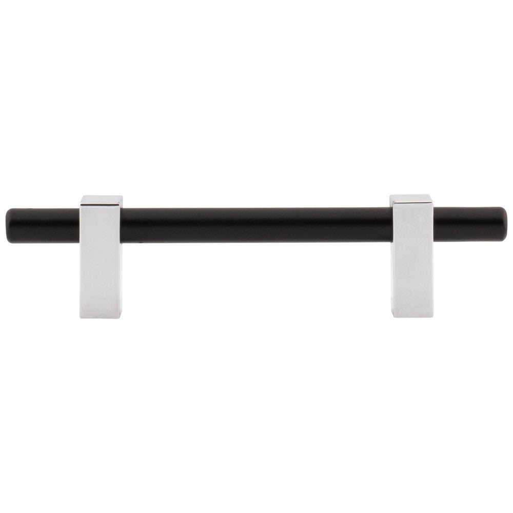 Hardware Resources 96 mm Center-to-Center Satin Nickel Larkin Cabinet Bar Pull
