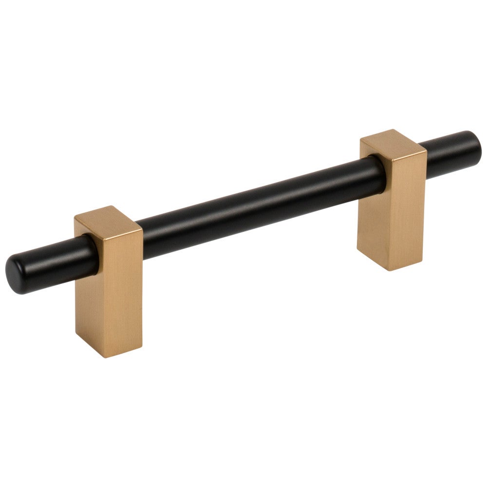 Hardware Resources 96 mm Center-to-Center Satin Nickel Larkin Cabinet Bar Pull