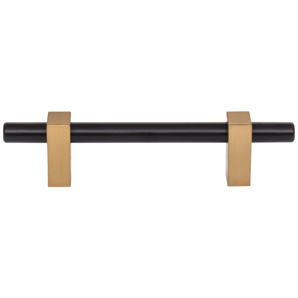 Hardware Resources 96 mm Center-to-Center Satin Nickel Larkin Cabinet Bar Pull