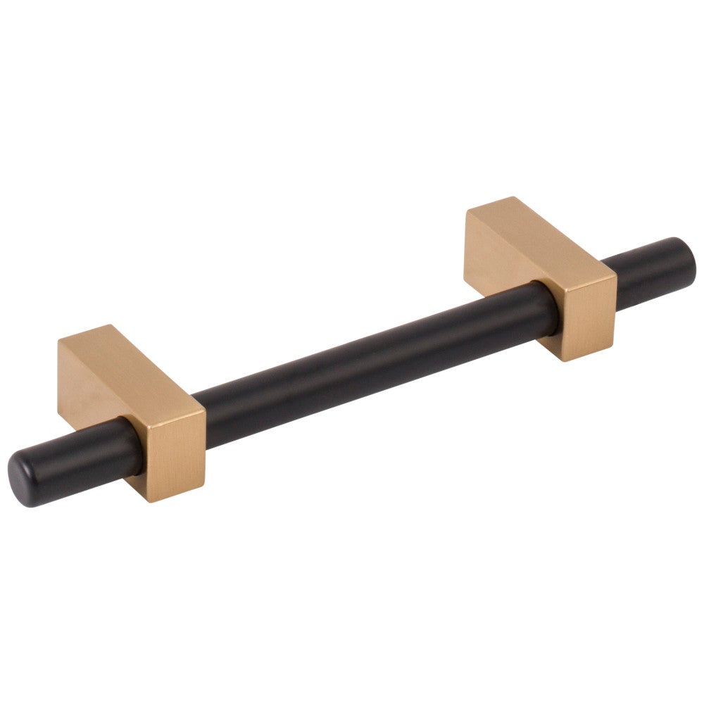Hardware Resources 96 mm Center-to-Center Satin Nickel Larkin Cabinet Bar Pull