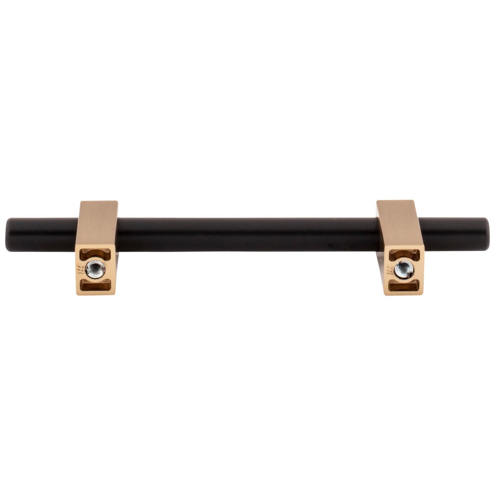 Hardware Resources 96 mm Center-to-Center Satin Nickel Larkin Cabinet Bar Pull